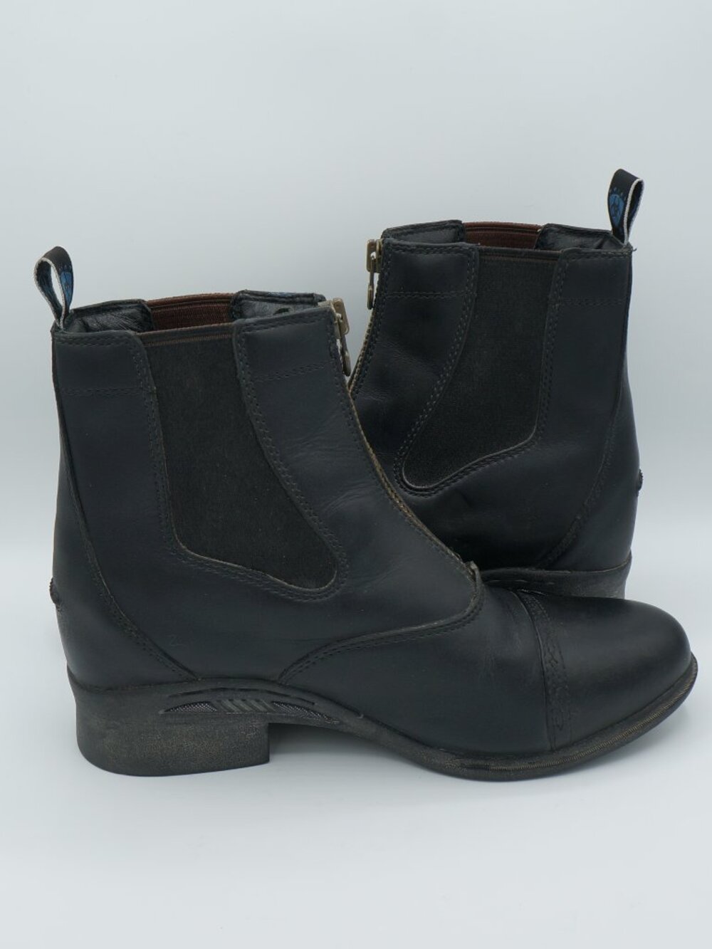 Ariat Black Leather Front Zip Cobalt Quantum Paddock Boots Women's Size 9.5 - Picture 3 of 10